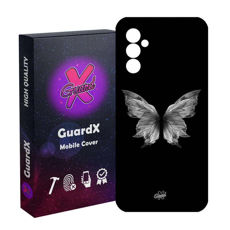 کاور گارد ایکس طرح پروانه مدل Glass10697 مناسب برای گوشی موبایل سامسونگ Galaxy A54 / A54 5G