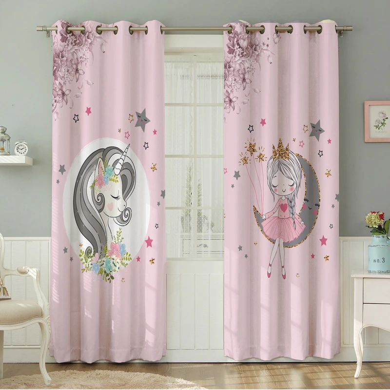 پرده نیروانا طرح کودک  مدل هازان کد 8349 سایز 140×280 سانتی متر