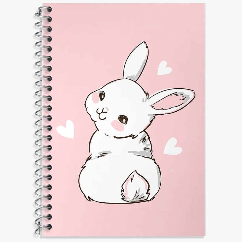 دفتر لغت 50 برگ خندالو طرح خرگوش کیوت کد N848