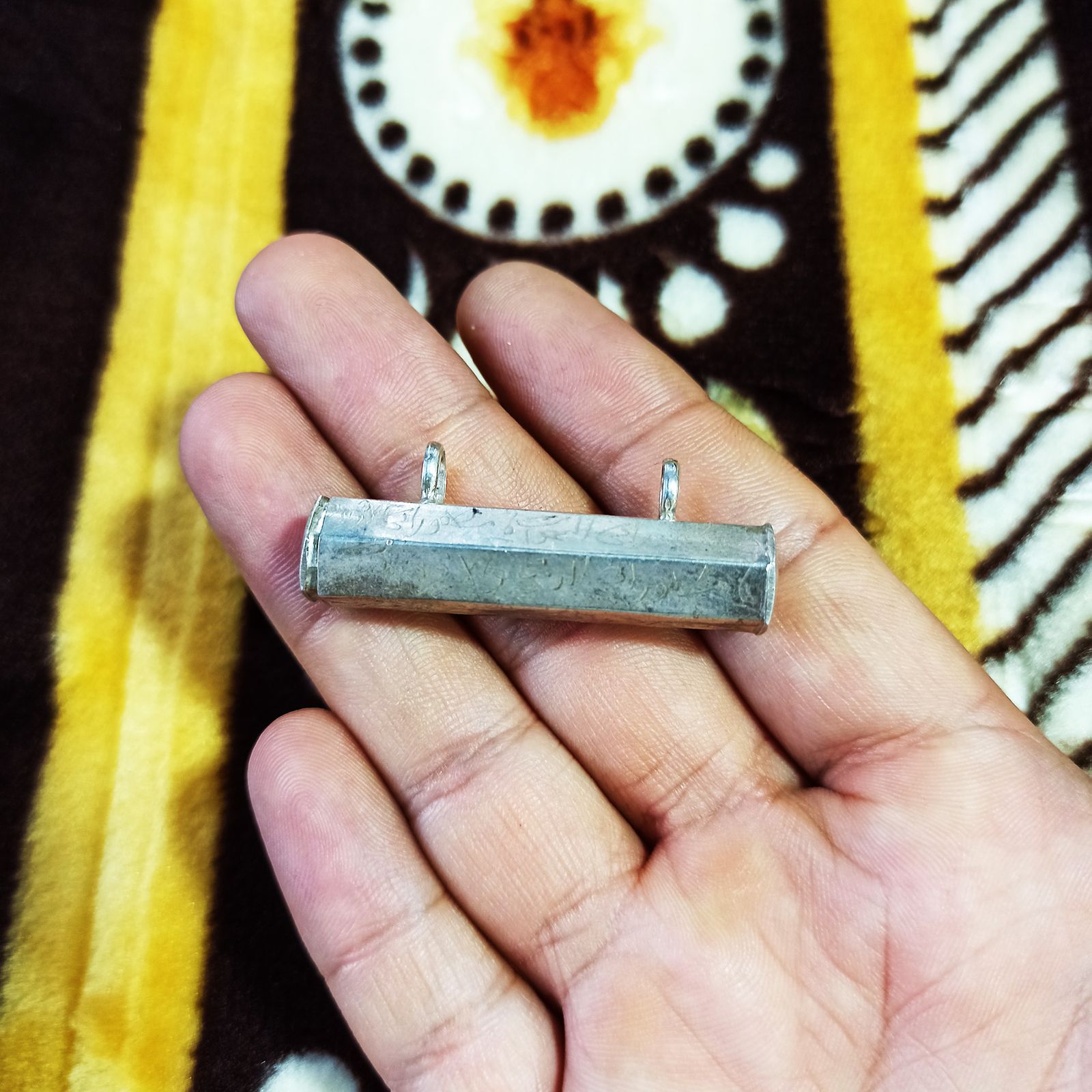 آویز گردنبند نقره سلین کالا مدل لوله حرز ce-he16 -  - 2