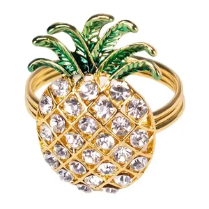 حلقه‌ دستمال کاراجا هوم مدل Ananas مجموعه دو عددی