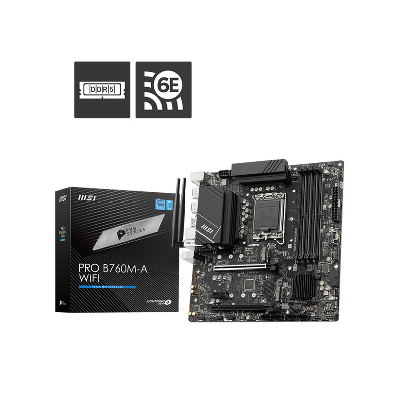 مادربرد ام اس آی مدل PRO B760M-A WIFI