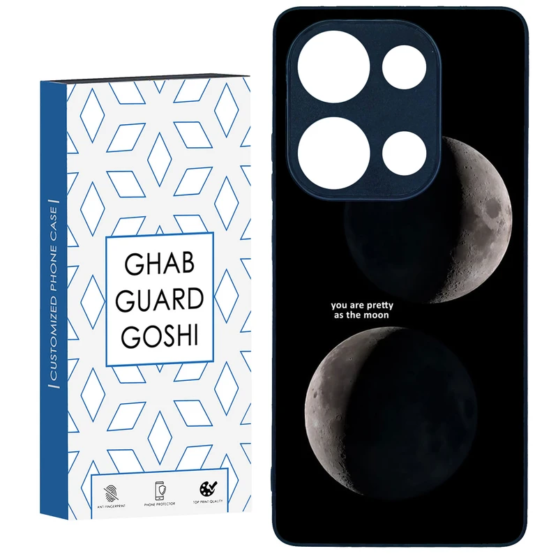 کاور قاب گارد گوشی طرح ماه کد TPU-078 مناسب برای گوشی موبایل شیائومی Redmi Note 13 Pro 4G / Poco M6 Pro 4G