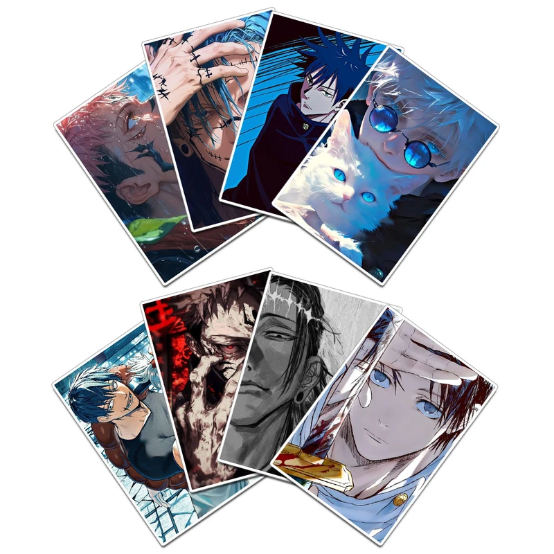 استیکر و برچسب گوفی مدل گوجو سوکونا انیمه جوجوتسو کایسن Gojo Jujutsu Kaisen Anime کد K01 مجموعه 8 عددی