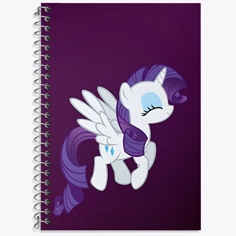 دفتر زبان 50 برگ خندالو مدل سه خط طرح رریتی پونی کد N3282