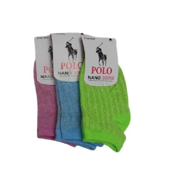 جوراب دخترانه مدل سلین مجموعه 3 عددی