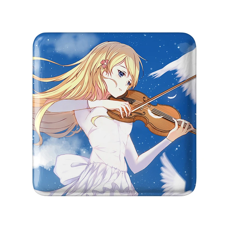 پیکسل خندالو طرح کائوری انیمه دروغ تو در آوریل مدل مربعی کد 32474