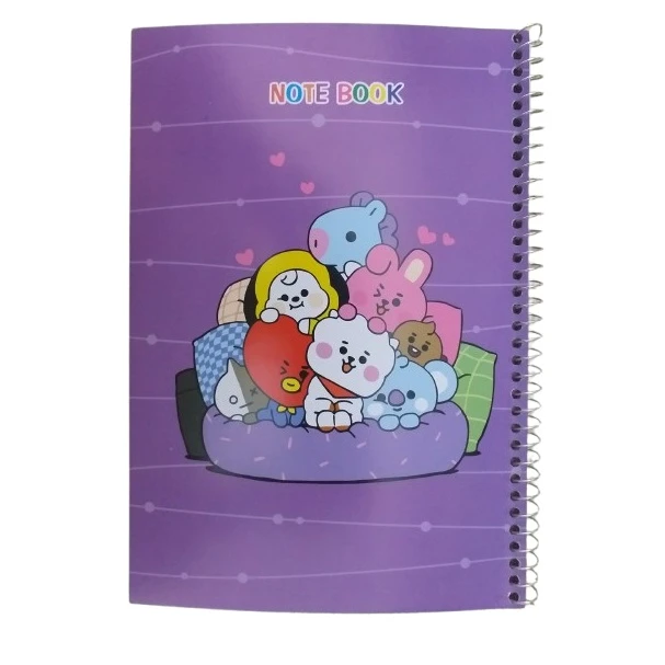 دفتر مشق 50 برگ مدل حاشیه دار طرح توپولوها کد 001