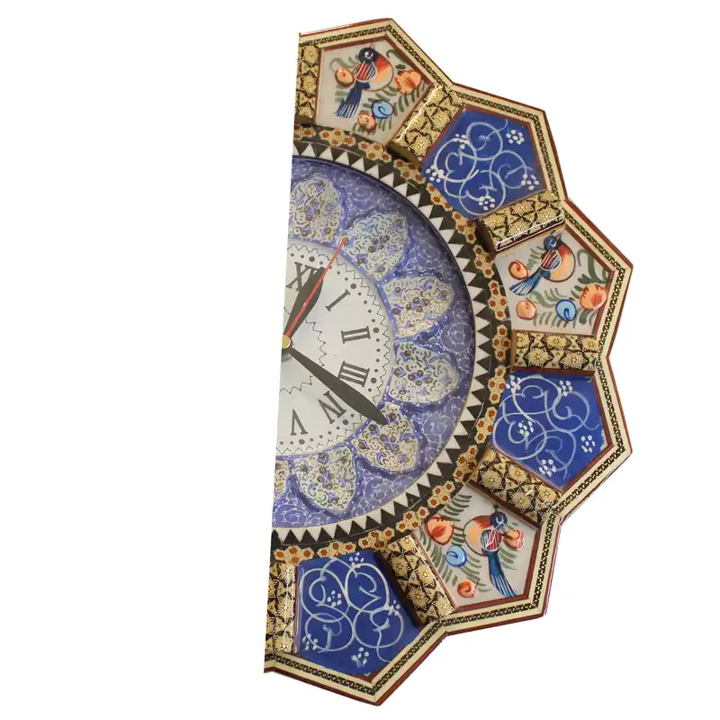 ساعت دیواری خاتم کاری مدل وانیا