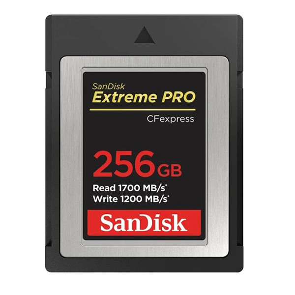 کارت حافظه CFEXPRESS سن دیسک مدل Extreme Pro TYPE B CARD کلاس 10 استاندارد UHS-II U3 سرعت 1700mbps ظرفیت 256 گیگابایت