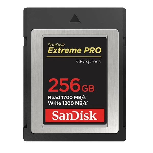 کارت حافظه CFEXPRESS سن دیسک مدل Extreme Pro TYPE B CARD کلاس 10 استاندارد UHS-II U3 سرعت 1700mbps ظرفیت 256 گیگابایت کارت حافظه CFEXPRESS سن دیسک مدل Extreme Pro TYPE B CARD کلاس 10 استاندارد UHS-II U3 سرعت 1700mbps ظرفیت 256 گیگابایت