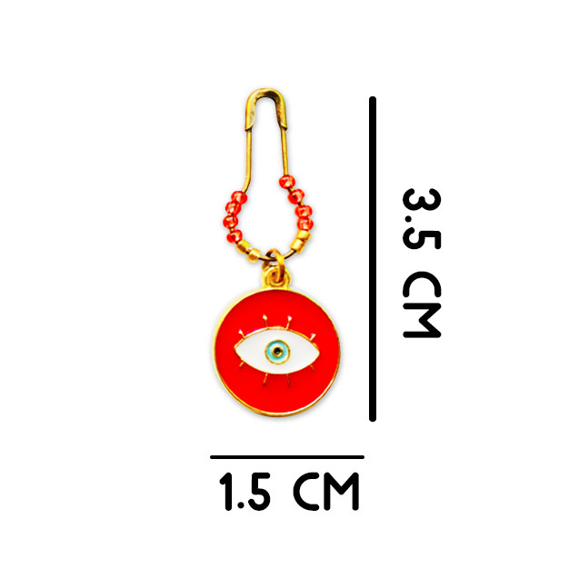 سنجاق سینه دخترانه طرح چشم کد R-01