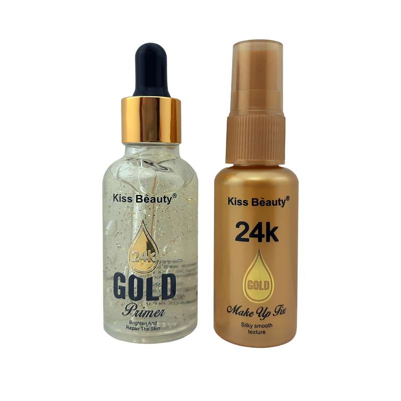 پرایمر و اسپری تثبیت کننده آرایش کیس بیوتی مدل Gold 2in1 پرایمر و اسپری تثبیت کننده آرایش کیس بیوتی مدل Gold 2in1