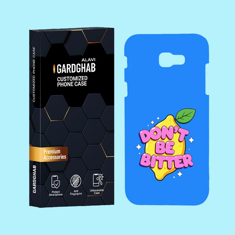 کاور گارد قاب علوی مدل متن مناسب برای گوشی موبایل سامسونگ Galaxy A720 / A7 2017