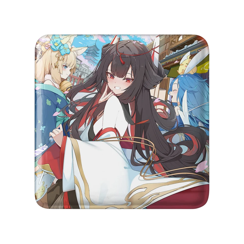 مگنت خندالو طرح بازی آزور لین (Azur Lane) مدل مربعی کد 34235