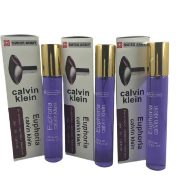 عطر جیبی زنانه سوئیس آرمی مدل Euphoria حجم 35 میلی لیتر مجموعه 3 عددی