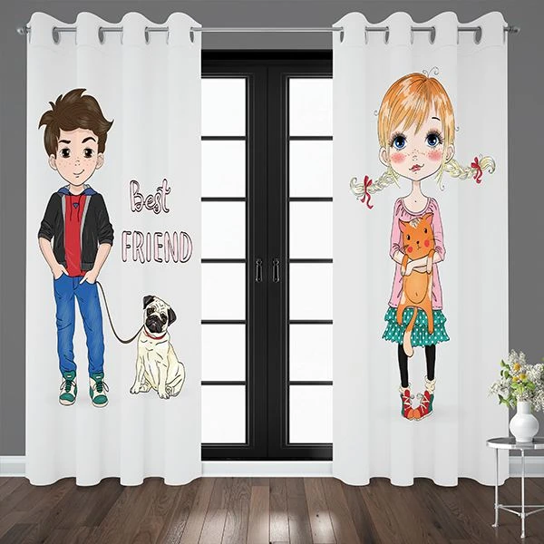 پرده مدل 2391-2390 سایز 140x280 سانتی متر