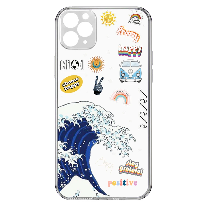 کاور طرح Wave مناسب برای گوشی موبایل اپل Iphone 15 Pro 