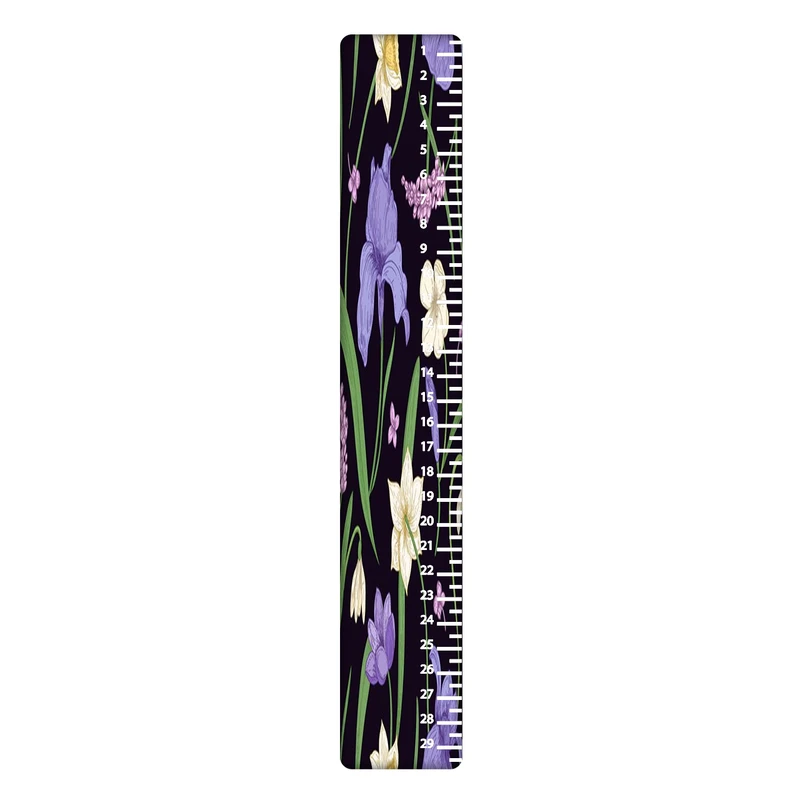 خط کش 30 سانتی متر طرح گل کد 413