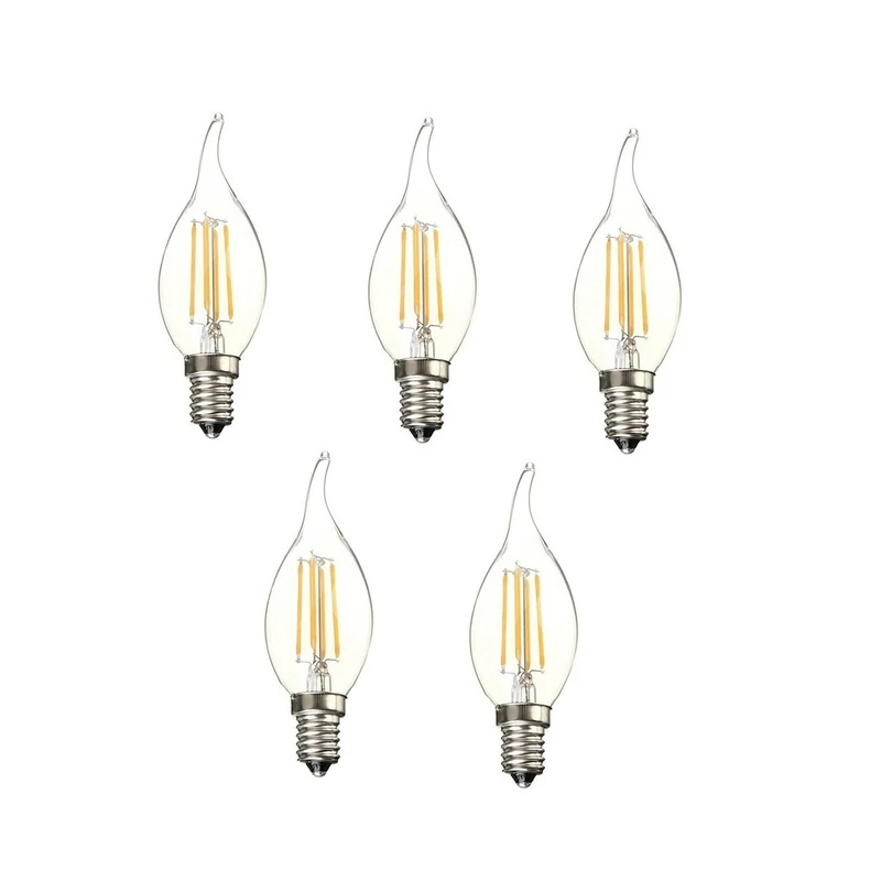 لامپ فیلامنتی 8 وات مدل اشکی 1405 پایه E14 بسته 5 عددی