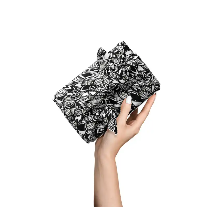 کاغذ کادو ترمه طراحان ایده مدل پترن برگ کد strm0265