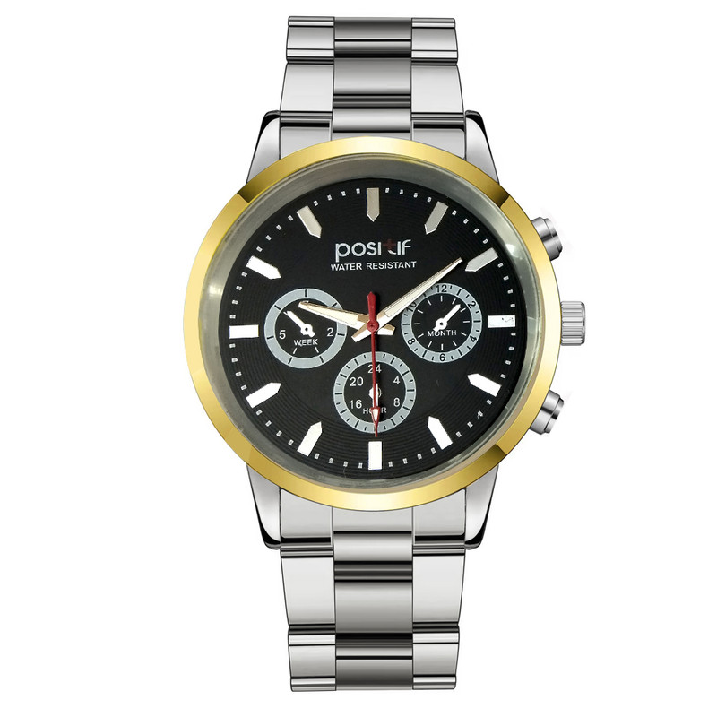 ساعت مچی عقربه‌ای مردانه مدل سه موتور کد pos-m1