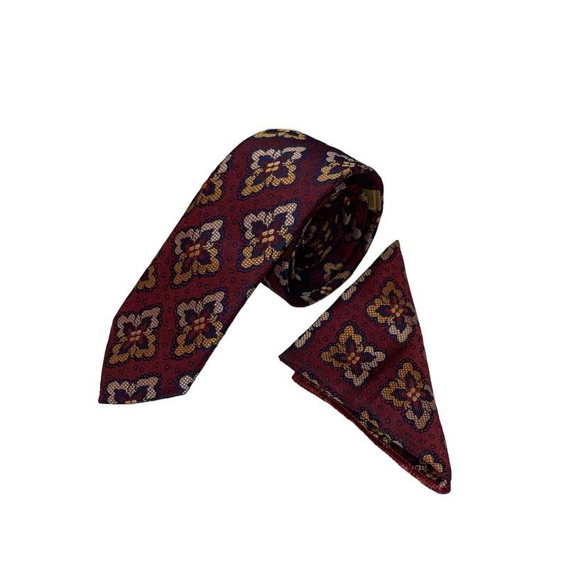 ست کراوات و دستمال جیب مردانه مدل ksh-a10
