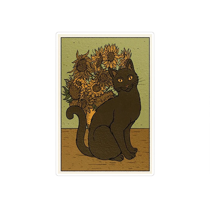 استیکر لپ تاپ ماسا دیزاین طرح CAT مدل STKA00402