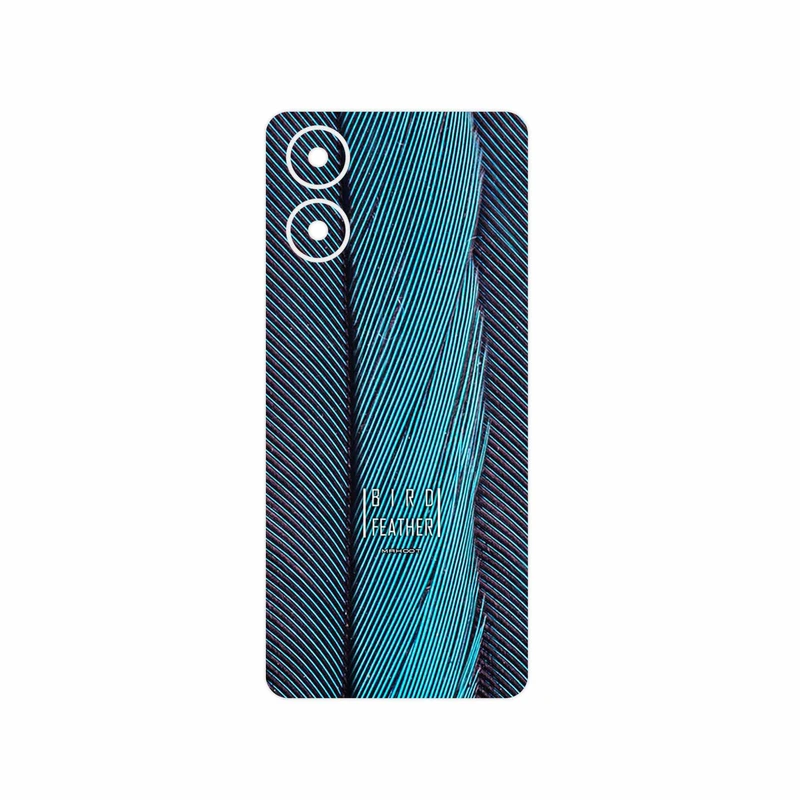 برچسب پوششی ماهوت مدل Turquoise feathers مناسب برای گوشی موبایل موتورولا Moto G04