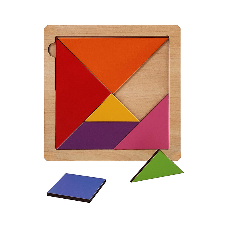 پازل آموزشی طرح تانگرام مدل فروردین بسته 2 عددی