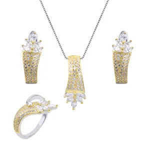 نیم ست نقره زنانه شهر جواهر کد SJ-EIS023