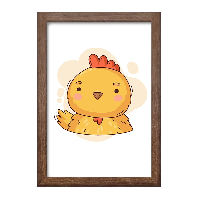 تابلو خندالو طرح جوجه حیوانات بامزه کد 37175