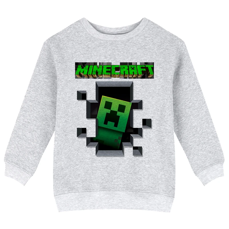 سویشرت پسرانه مدل X55 طرح ماینکرفت