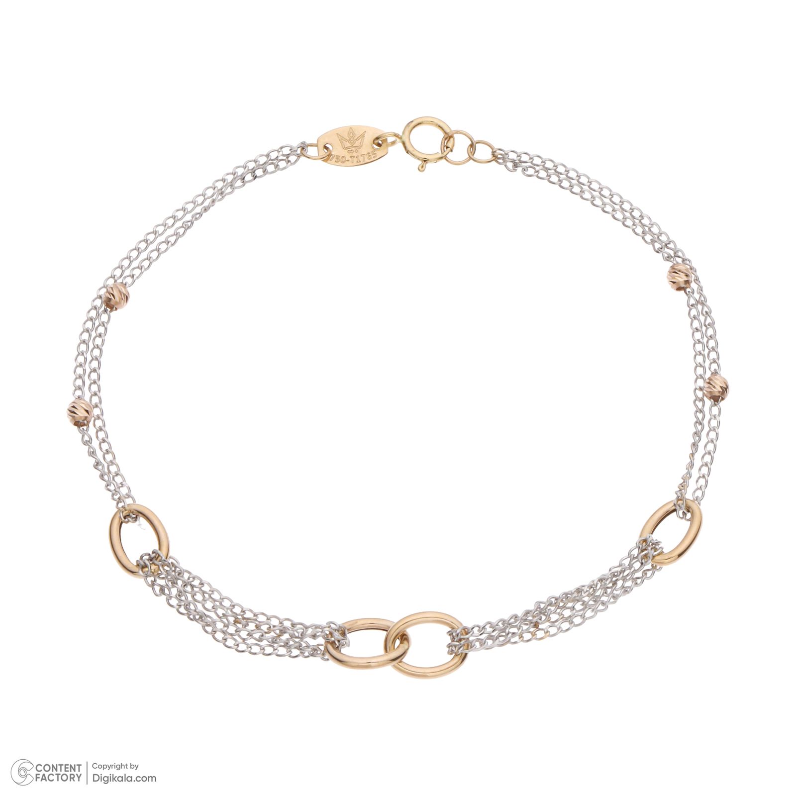 دستبند طلا 18 عیار زنانه مایا ماهک مدل MB1688 -  - 2