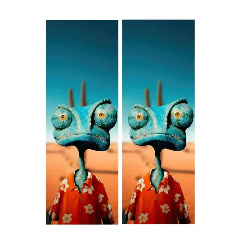 برچسب ستون خودرو طرح رنگو کد BS035 بسته دو عددی