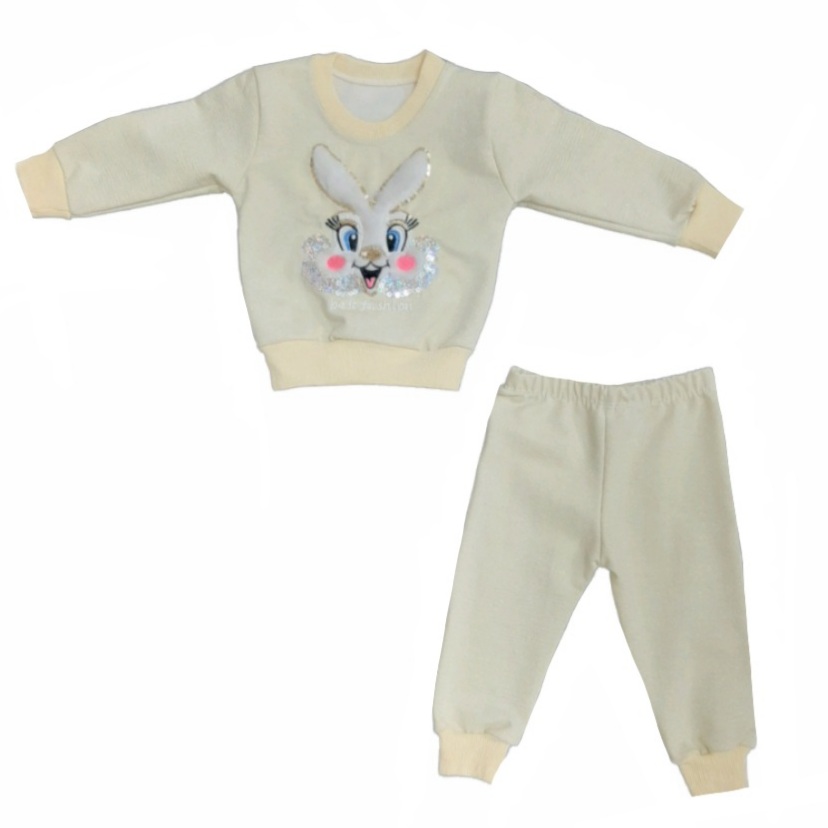ست تی شرت و شلوار نوزادی مدل خرگوش کد 678