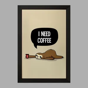 تابلو خندالو مدل قهوه Coffee  کد 22010