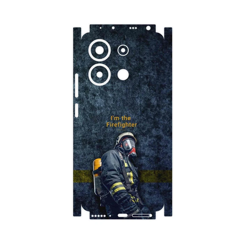 برچسب پوششی ماهوت مدل Firefighter-FullSkin مناسب برای گوشی موبایل شیائومی Redmi Note 13 4G