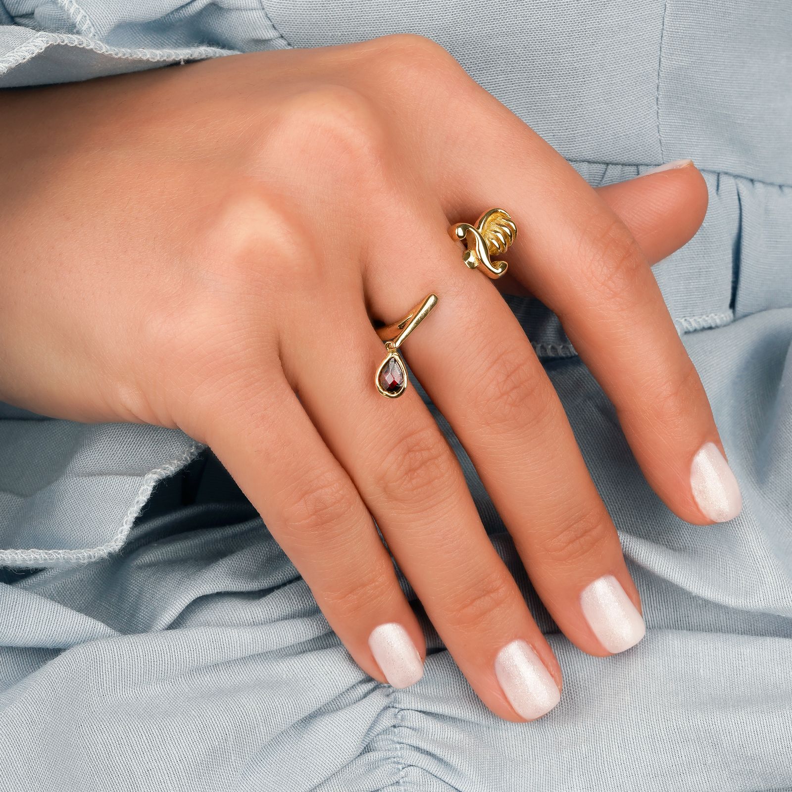 انگشتر طلا 18 عیار زنانه جواهری سون مدل 3606 -  - 4