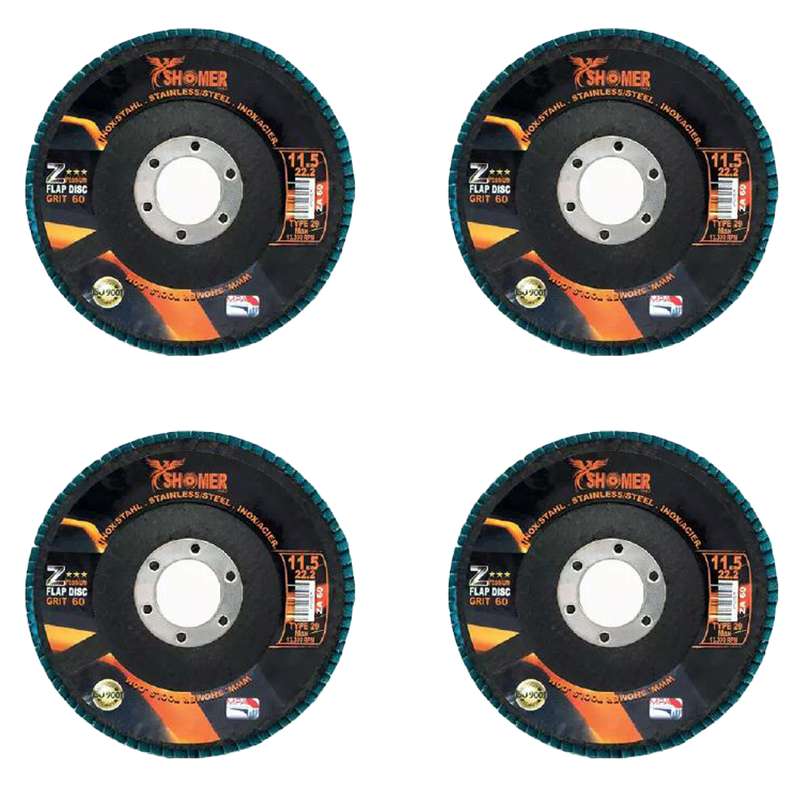 سنباده فلاپ دیسک شومر مدل P40 کد 11.5 بسته 4 عددی سنباده فلاپ دیسک شومر مدل P40 کد 11.5 بسته 4 عددی