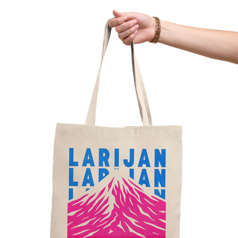 ساک خرید ترمه طراحان ایده مدل نماد قله دماوند کد map0127 - L