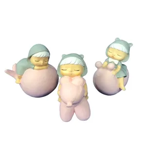 مجسمه دنیا دکوری سرمد مدل دختر بازیگوش کد 0 مجموعه 3 عددی