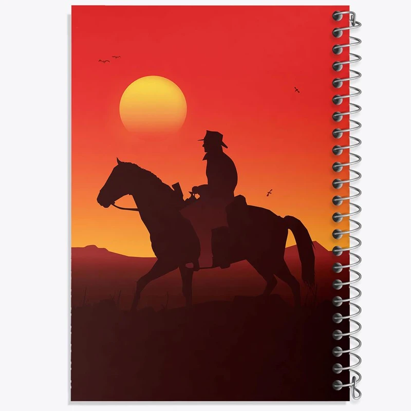 دفتر ژورنال نویسی 50 برگ خندالو مدل نقطه ای طرح رد دد Red Dead کد 10299