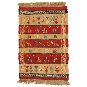 گلیم دستبافت نیم متری مدل خراسان کد 140924