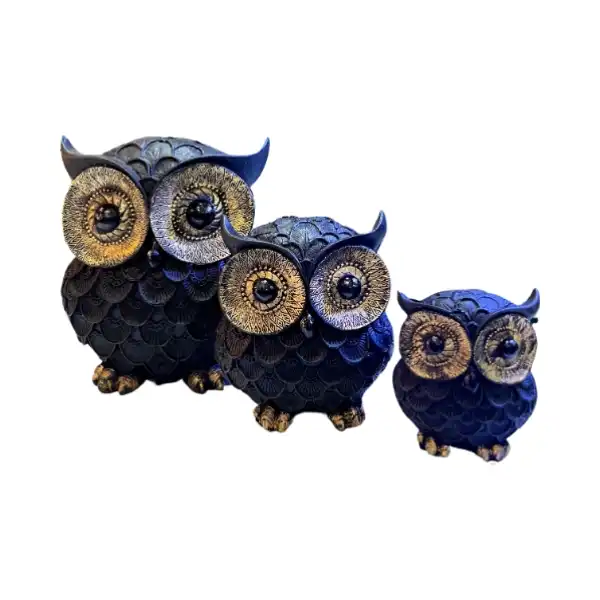 مجسمه مدل جغد کد 2323 مجموعه 3 عددی