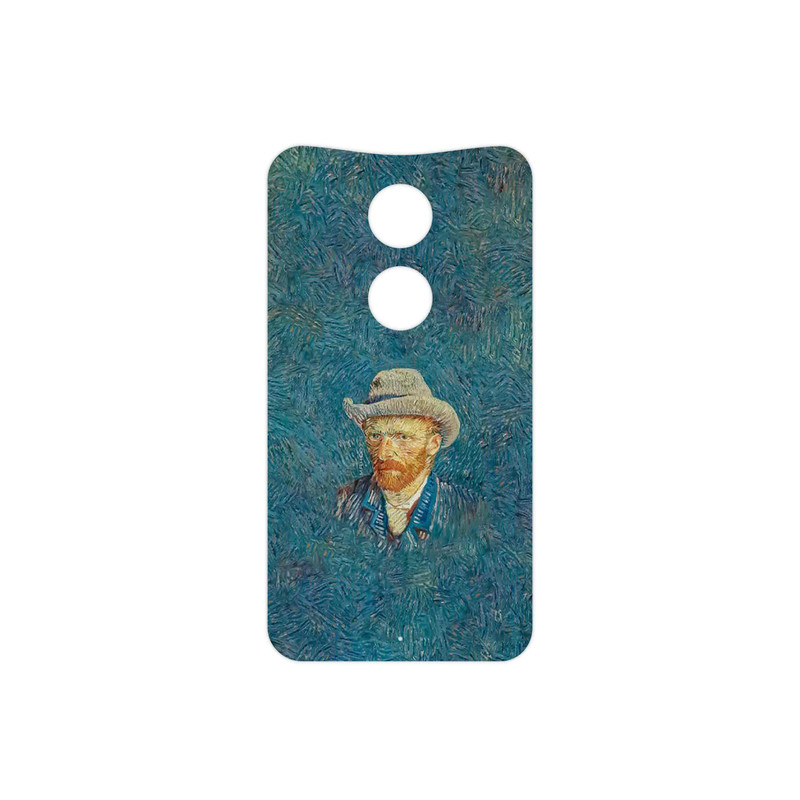 برچسب پوششی ماهوت مدل Self portrait with a gray felt hat مناسب برای گوشی موبایل موتورولا Moto X 2014