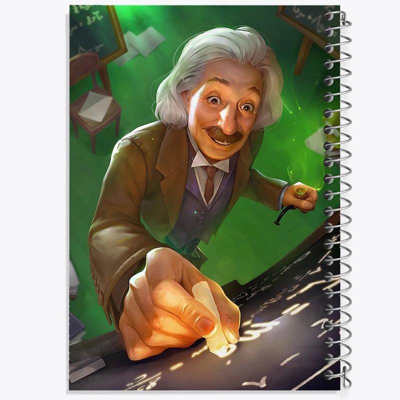 دفتر ژورنال نویسی 50 برگ خندالو مدل نقطه ای طرح آلبرت اینشتین کد F159