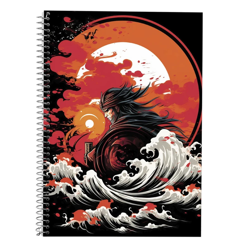 دفتر زبان 50 برگ مدوپد مدل سه خط طرح Naroto کد DF11216