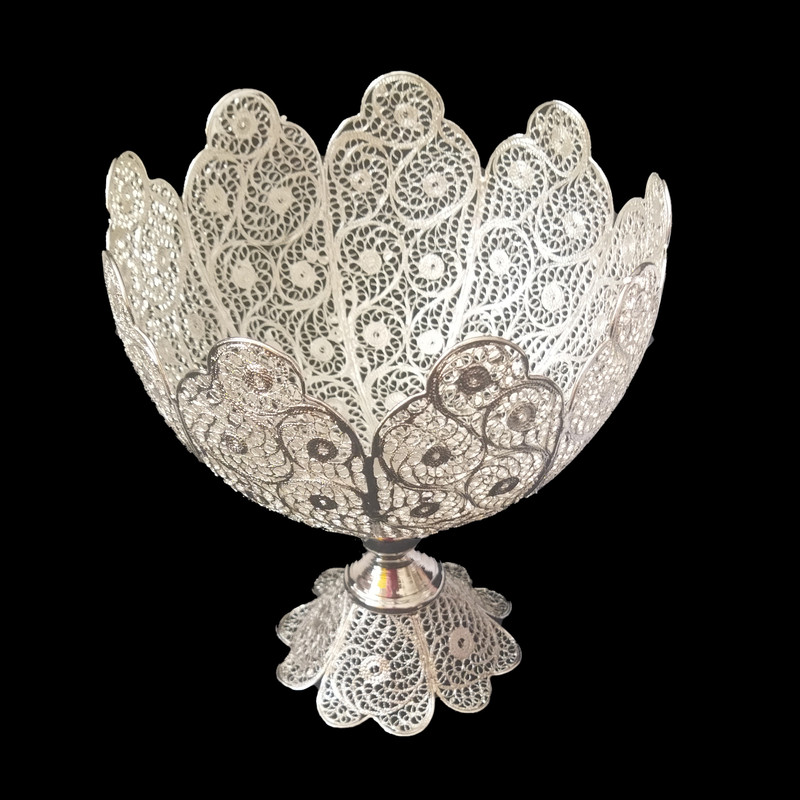 شکلات خوری ملیله کاری مدل نیلا کد 808