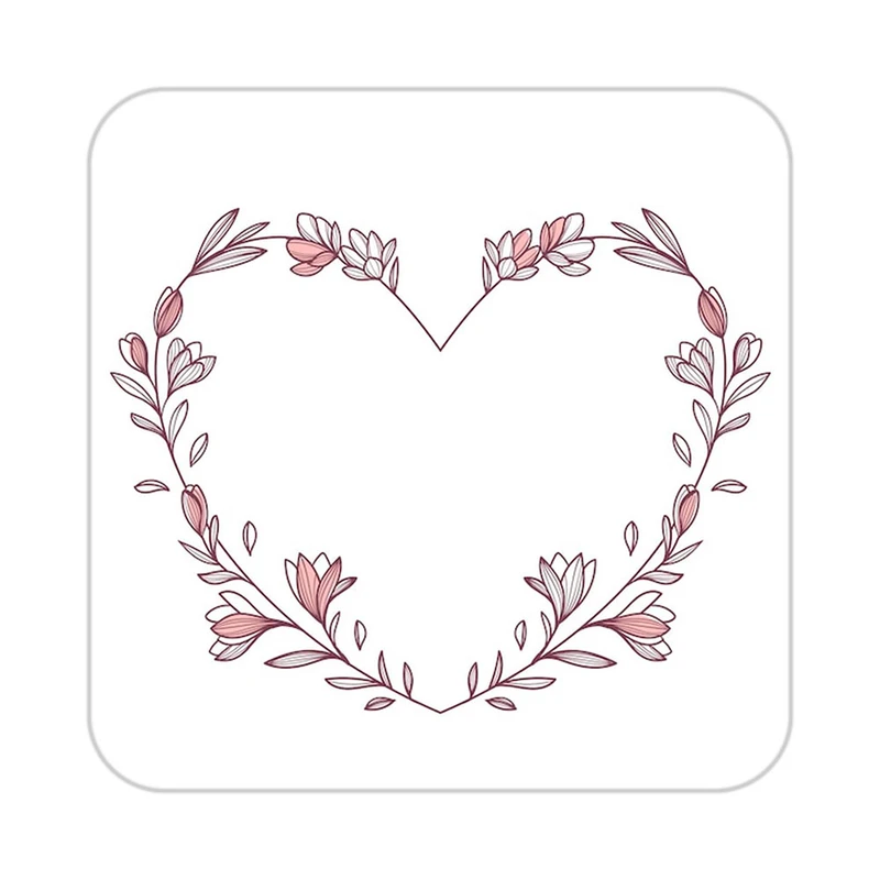 زیر لیوانی کاکتی طرح عاشقانه مدل mp37852